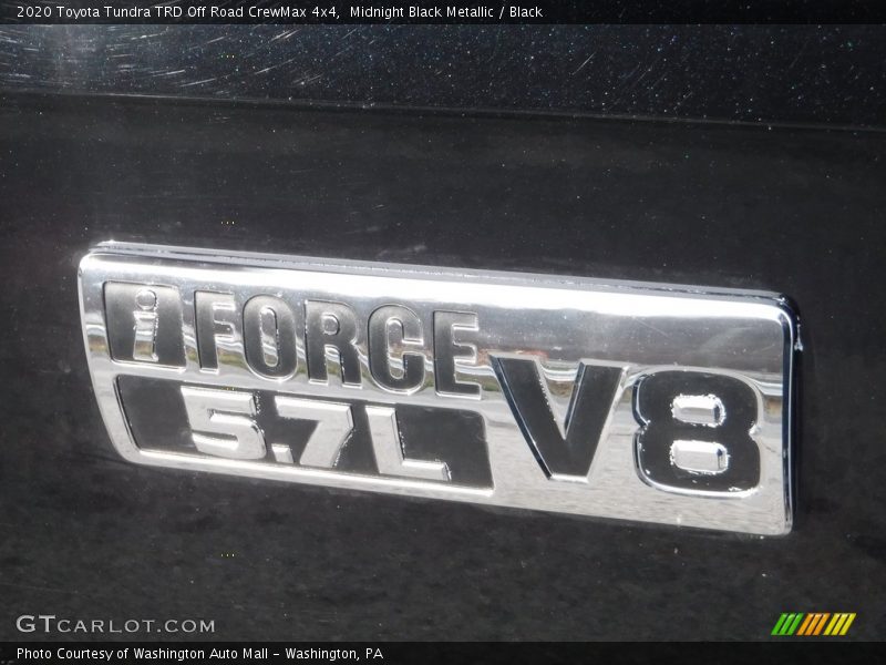 Midnight Black Metallic / Black 2020 Toyota Tundra TRD Off Road CrewMax 4x4