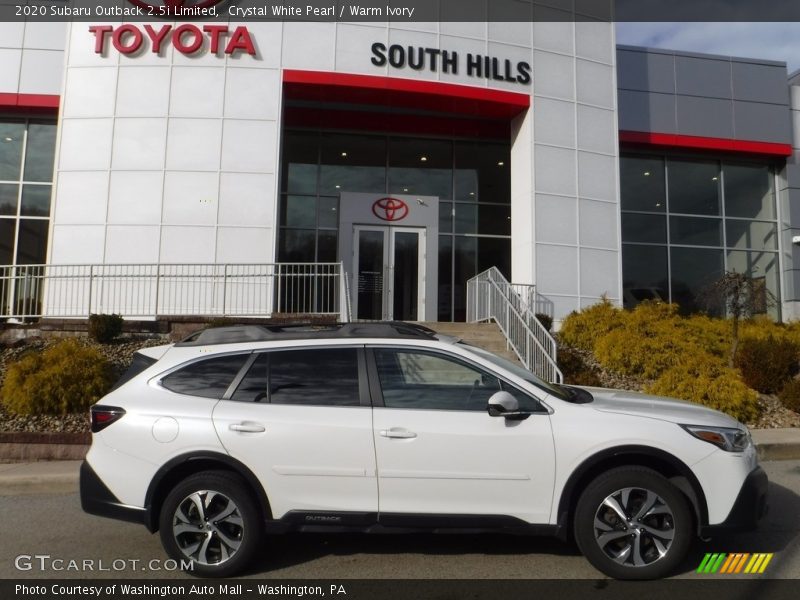 Crystal White Pearl / Warm Ivory 2020 Subaru Outback 2.5i Limited