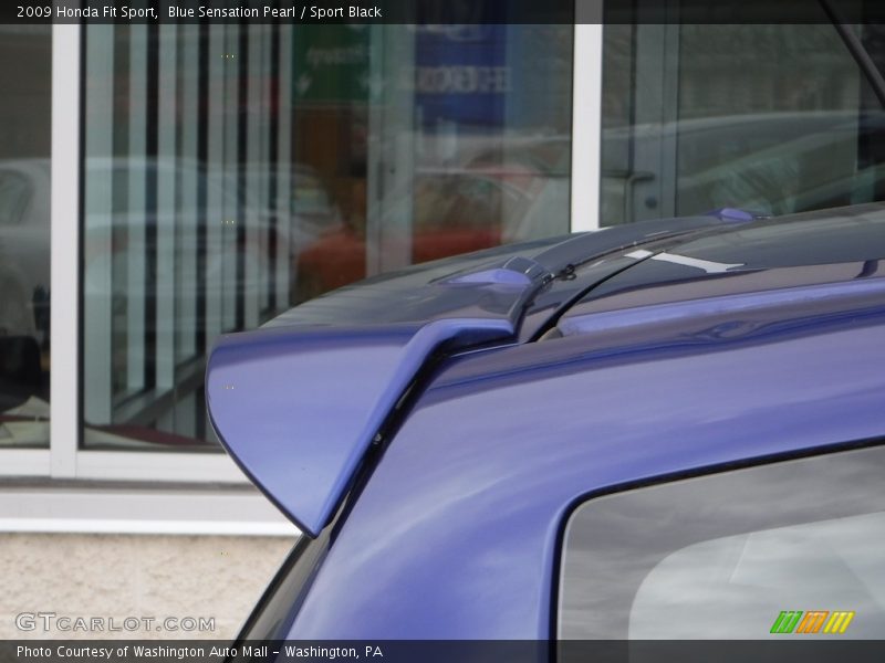 Blue Sensation Pearl / Sport Black 2009 Honda Fit Sport