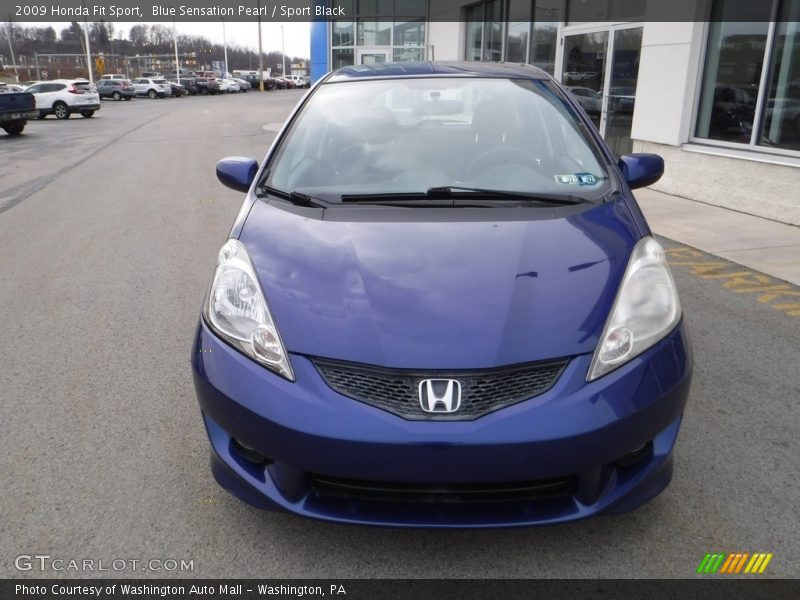 Blue Sensation Pearl / Sport Black 2009 Honda Fit Sport