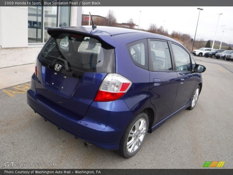 Blue Sensation Pearl / Sport Black 2009 Honda Fit Sport