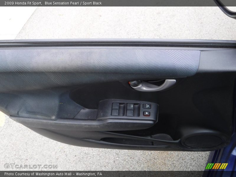 Blue Sensation Pearl / Sport Black 2009 Honda Fit Sport