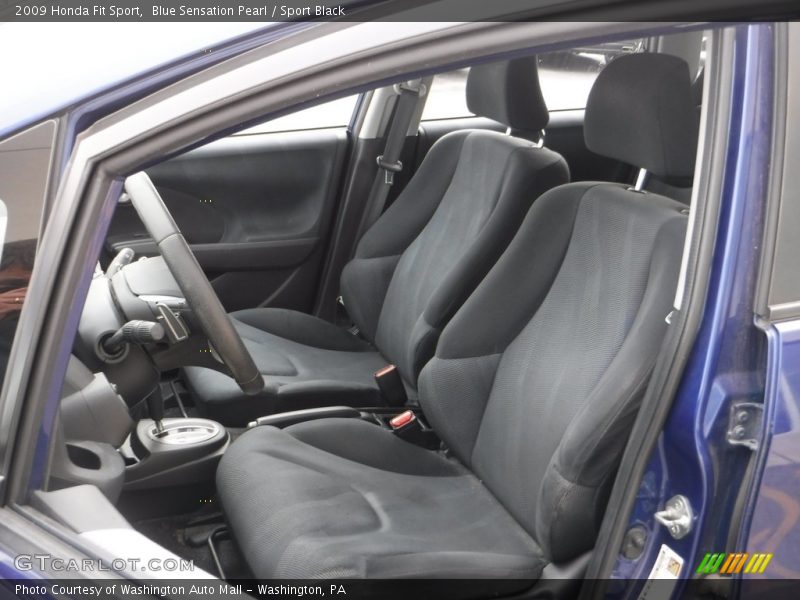 Blue Sensation Pearl / Sport Black 2009 Honda Fit Sport