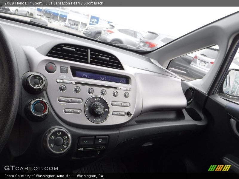 Blue Sensation Pearl / Sport Black 2009 Honda Fit Sport