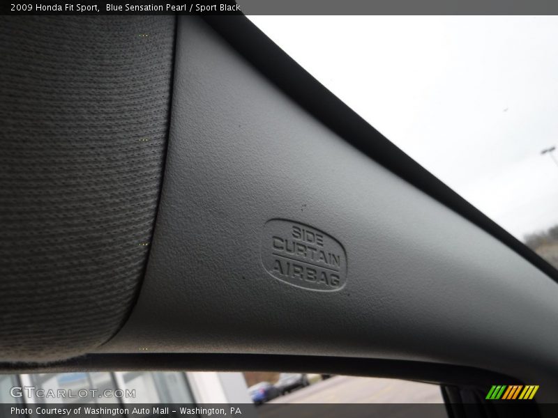 Blue Sensation Pearl / Sport Black 2009 Honda Fit Sport