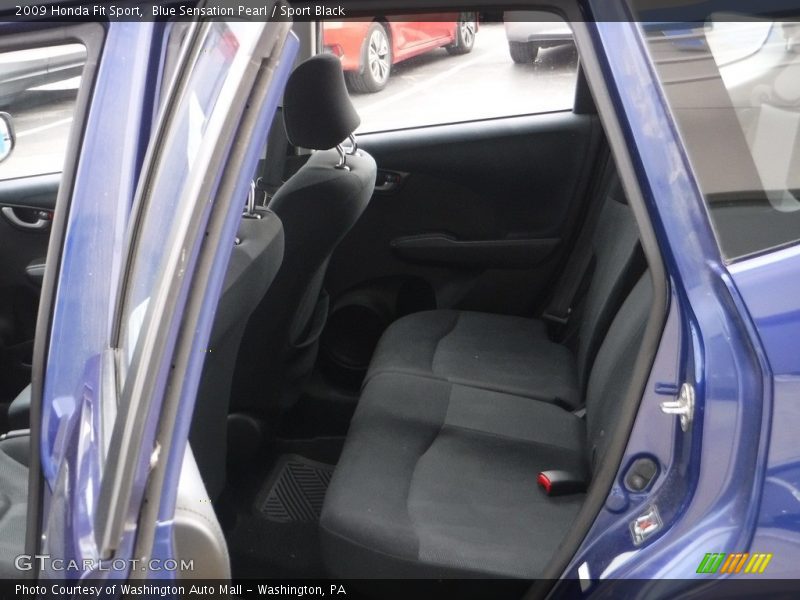 Blue Sensation Pearl / Sport Black 2009 Honda Fit Sport