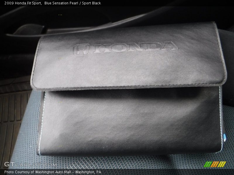 Blue Sensation Pearl / Sport Black 2009 Honda Fit Sport