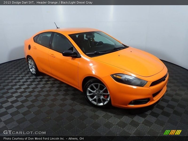 Header Orange / Black/Light Diesel Gray 2013 Dodge Dart SXT