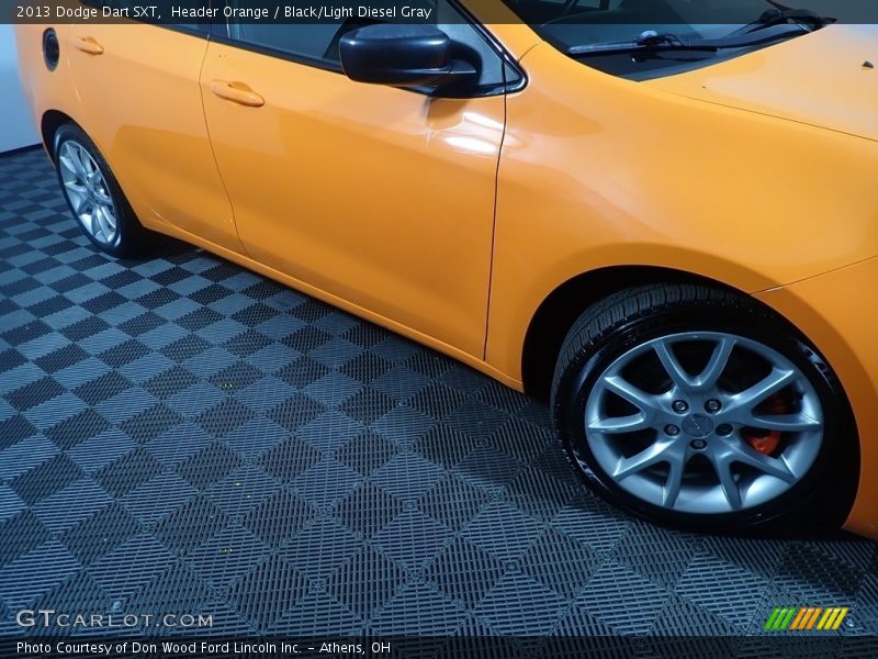 Header Orange / Black/Light Diesel Gray 2013 Dodge Dart SXT