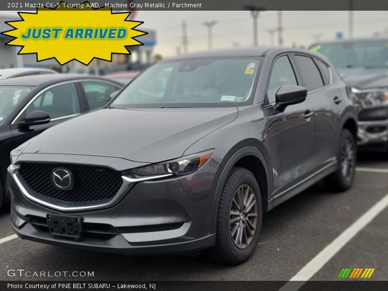 Machine Gray Metallic / Parchment 2021 Mazda CX-5 Touring AWD