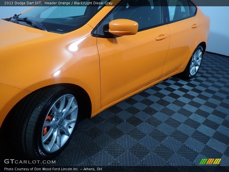 Header Orange / Black/Light Diesel Gray 2013 Dodge Dart SXT