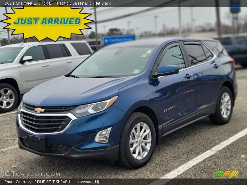 Pacific Blue Metallic / Jet Black 2021 Chevrolet Equinox LT