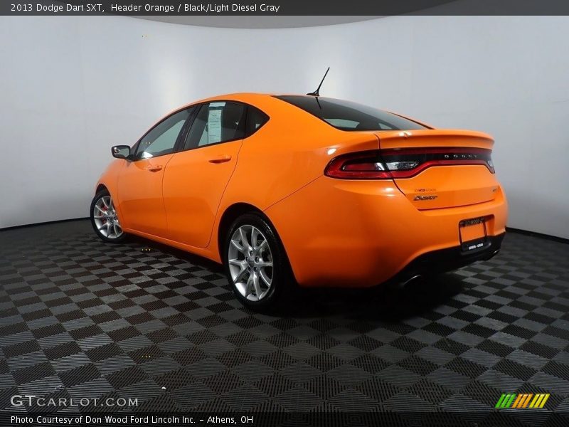 Header Orange / Black/Light Diesel Gray 2013 Dodge Dart SXT