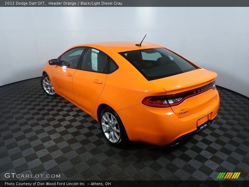 Header Orange / Black/Light Diesel Gray 2013 Dodge Dart SXT