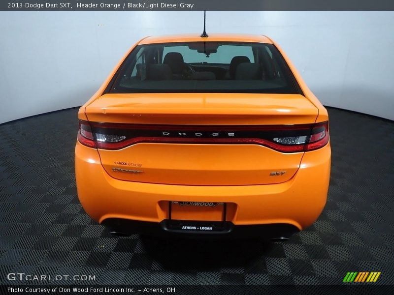 Header Orange / Black/Light Diesel Gray 2013 Dodge Dart SXT