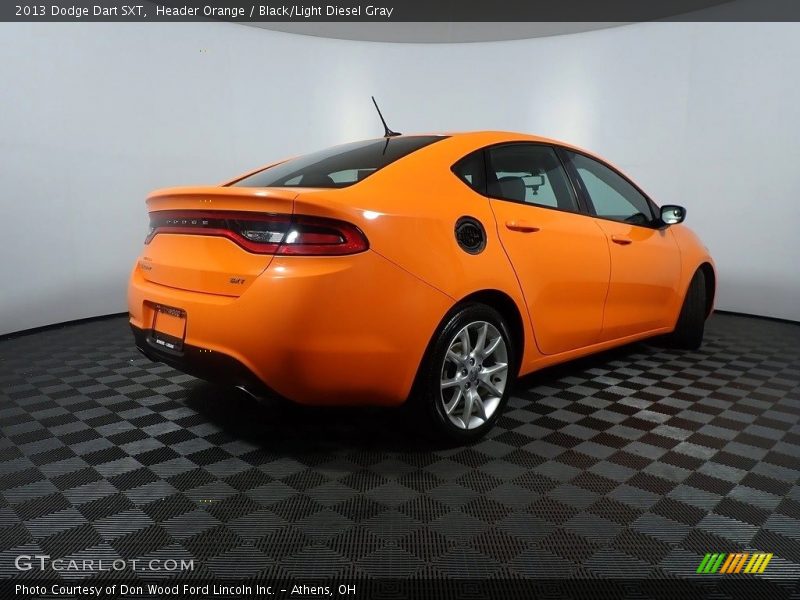 Header Orange / Black/Light Diesel Gray 2013 Dodge Dart SXT