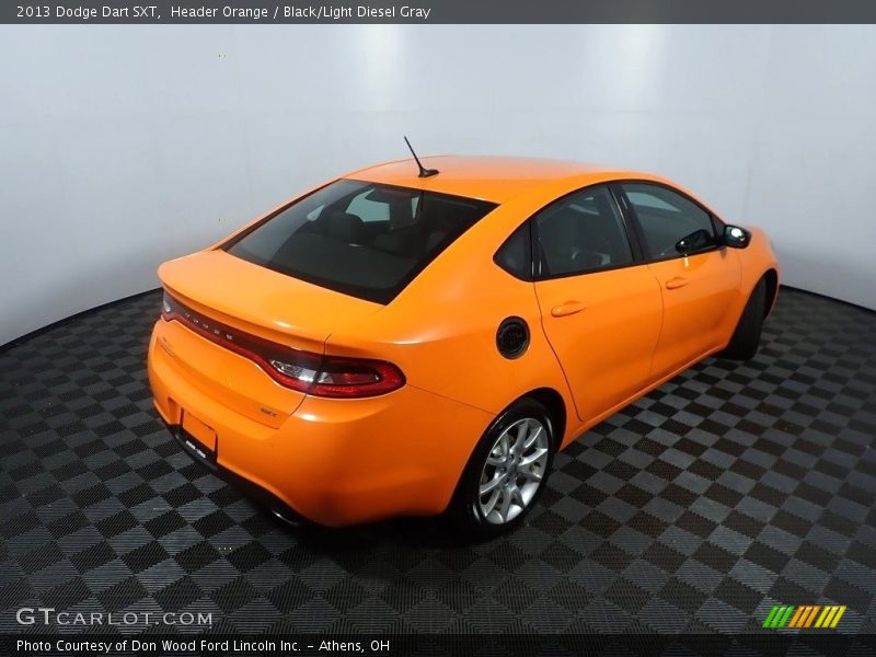 Header Orange / Black/Light Diesel Gray 2013 Dodge Dart SXT
