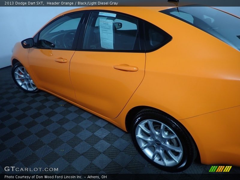 Header Orange / Black/Light Diesel Gray 2013 Dodge Dart SXT