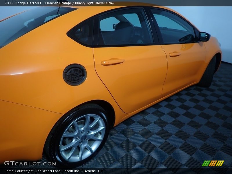 Header Orange / Black/Light Diesel Gray 2013 Dodge Dart SXT