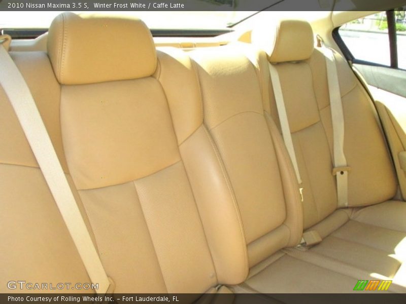 Winter Frost White / Caffe Latte 2010 Nissan Maxima 3.5 S