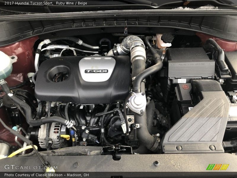 Ruby Wine / Beige 2017 Hyundai Tucson Sport