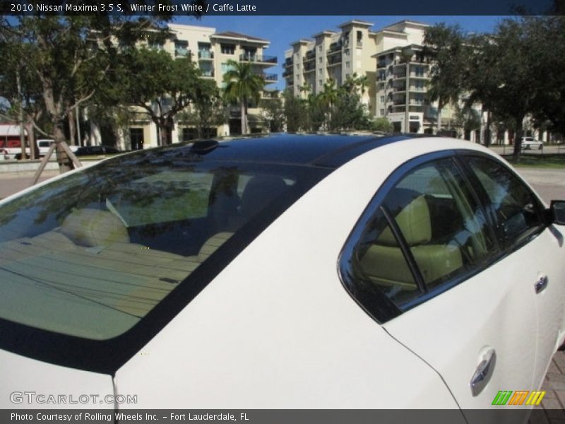 Winter Frost White / Caffe Latte 2010 Nissan Maxima 3.5 S