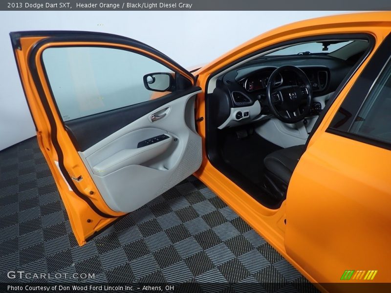 Header Orange / Black/Light Diesel Gray 2013 Dodge Dart SXT