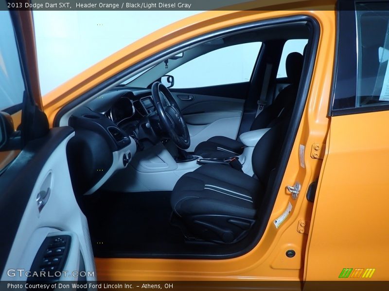 Header Orange / Black/Light Diesel Gray 2013 Dodge Dart SXT