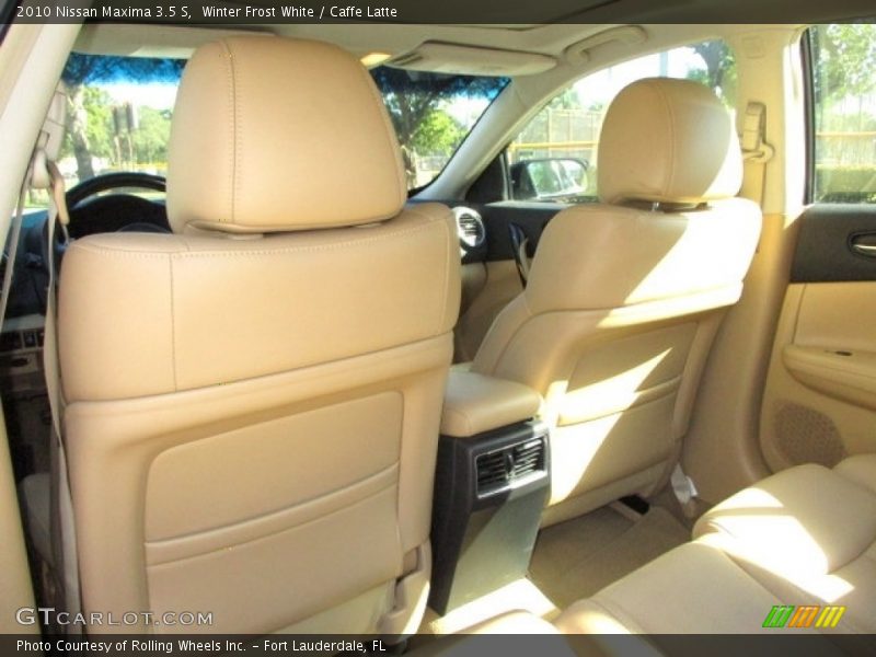 Winter Frost White / Caffe Latte 2010 Nissan Maxima 3.5 S