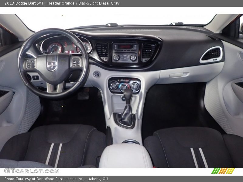 Header Orange / Black/Light Diesel Gray 2013 Dodge Dart SXT
