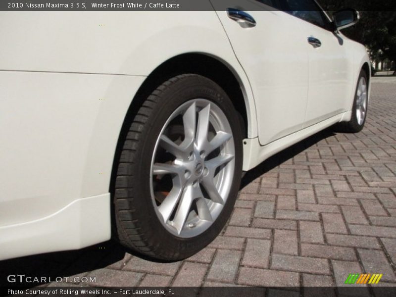 Winter Frost White / Caffe Latte 2010 Nissan Maxima 3.5 S