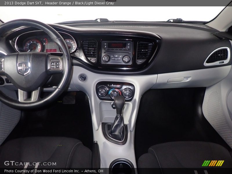 Header Orange / Black/Light Diesel Gray 2013 Dodge Dart SXT