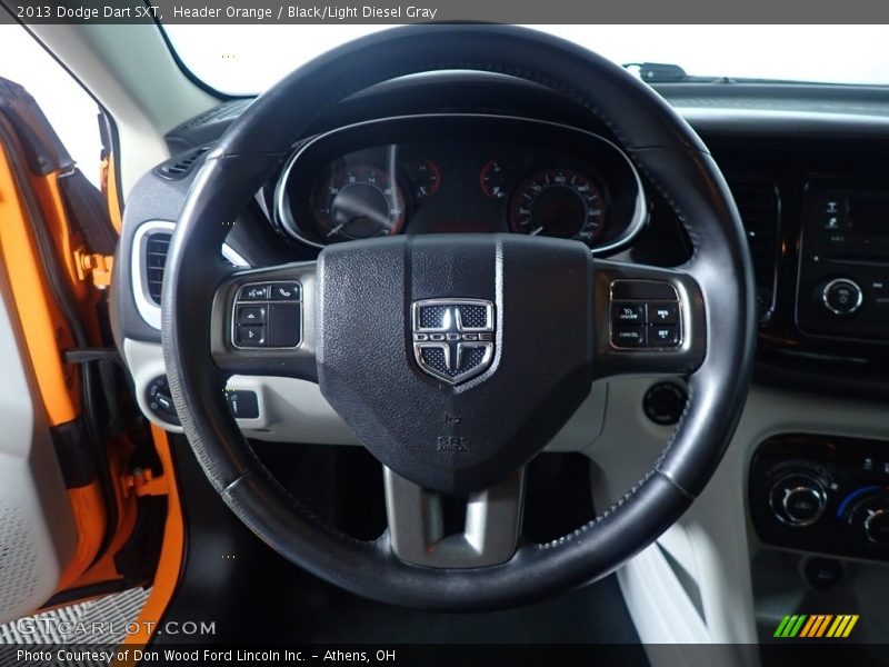 Header Orange / Black/Light Diesel Gray 2013 Dodge Dart SXT