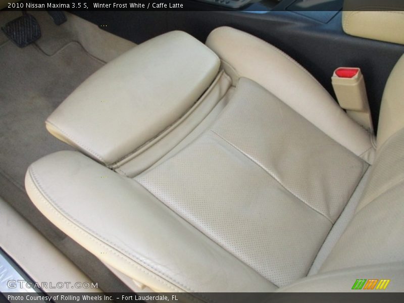 Winter Frost White / Caffe Latte 2010 Nissan Maxima 3.5 S