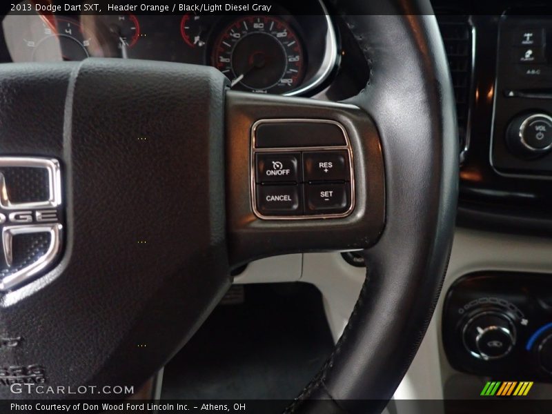 Header Orange / Black/Light Diesel Gray 2013 Dodge Dart SXT