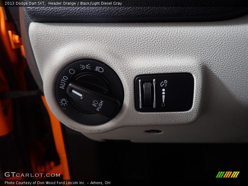 Header Orange / Black/Light Diesel Gray 2013 Dodge Dart SXT