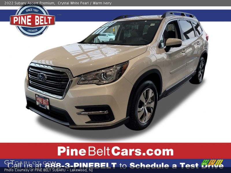 Crystal White Pearl / Warm Ivory 2022 Subaru Ascent Premium