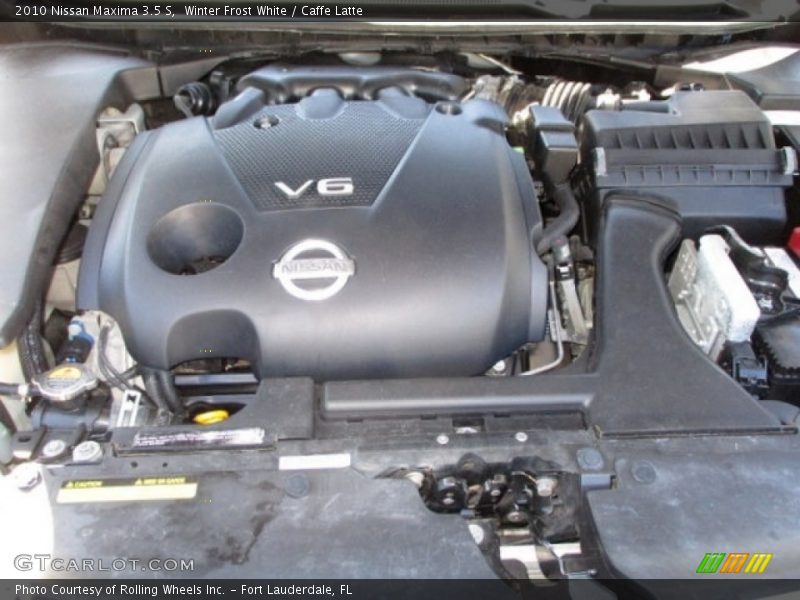 Winter Frost White / Caffe Latte 2010 Nissan Maxima 3.5 S
