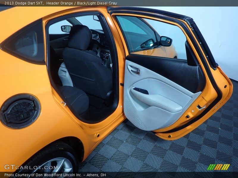 Header Orange / Black/Light Diesel Gray 2013 Dodge Dart SXT