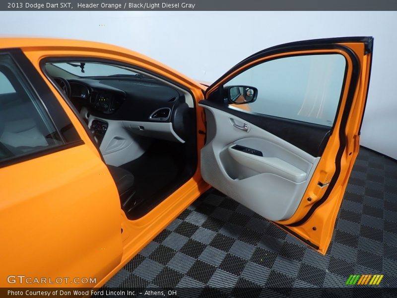 Header Orange / Black/Light Diesel Gray 2013 Dodge Dart SXT