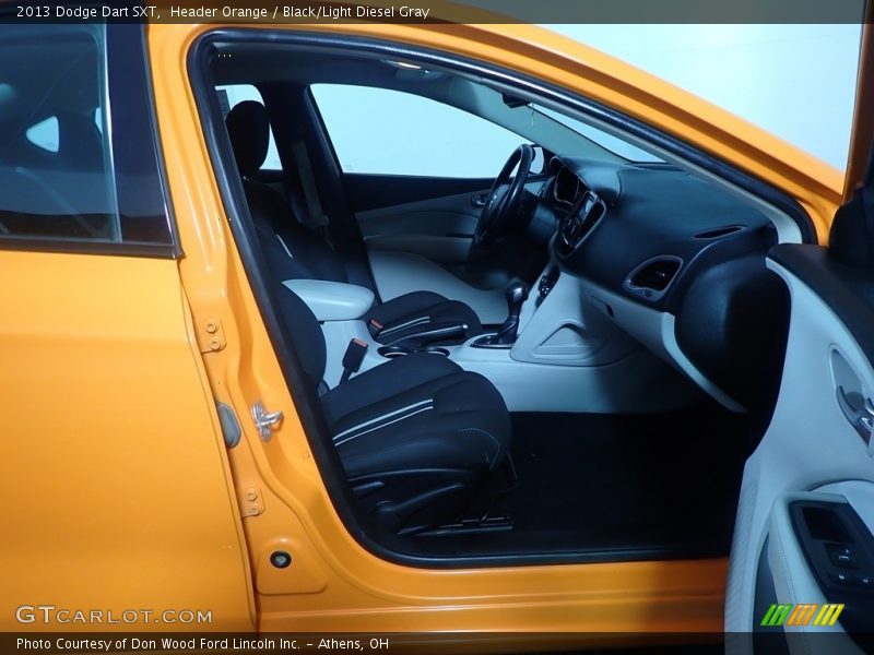 Header Orange / Black/Light Diesel Gray 2013 Dodge Dart SXT