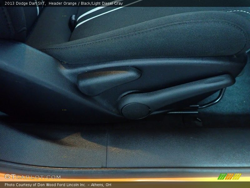 Header Orange / Black/Light Diesel Gray 2013 Dodge Dart SXT