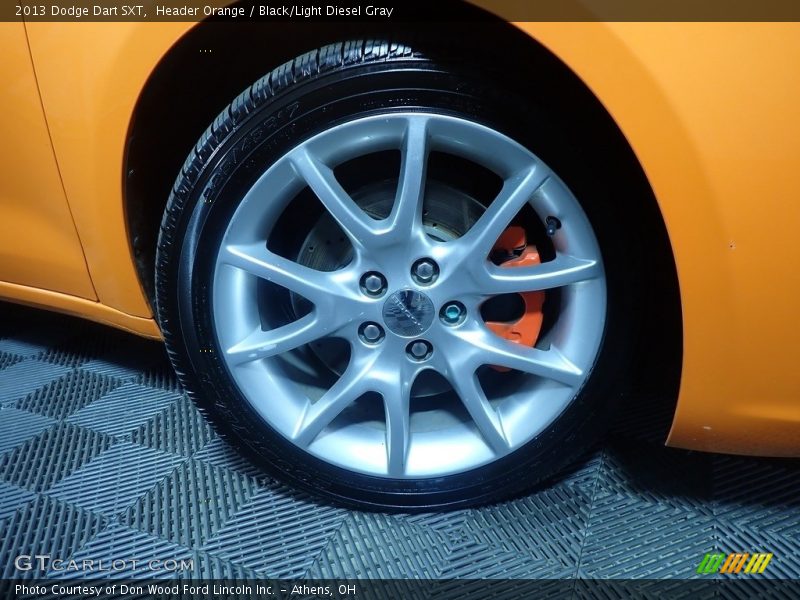 Header Orange / Black/Light Diesel Gray 2013 Dodge Dart SXT