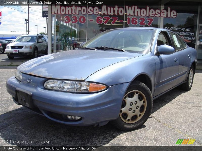 Opal Blue Metallic / Pewter Gray 1999 Oldsmobile Alero GL Sedan