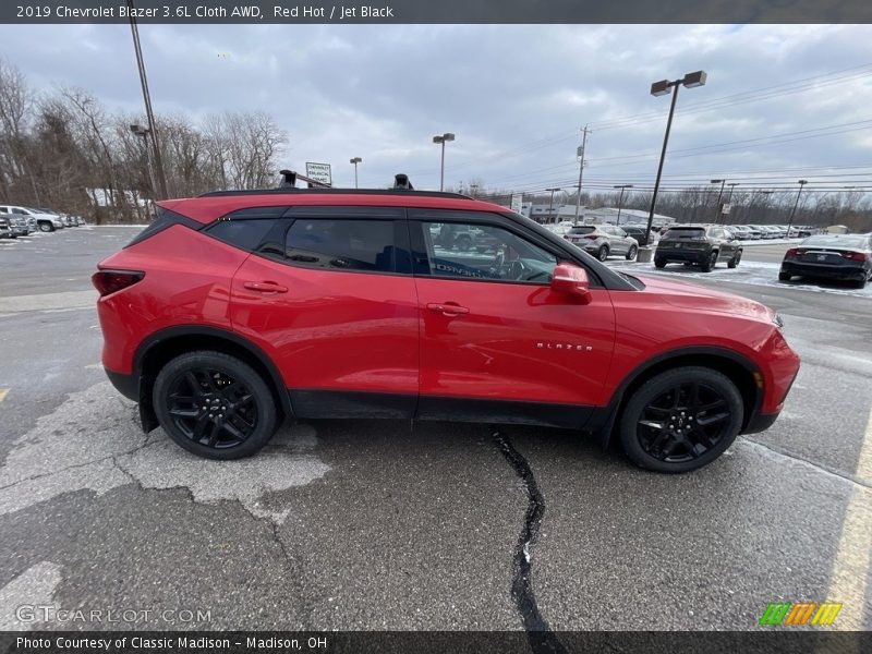 Red Hot / Jet Black 2019 Chevrolet Blazer 3.6L Cloth AWD
