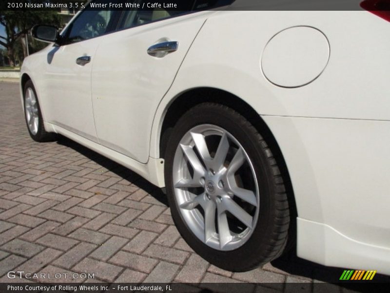 Winter Frost White / Caffe Latte 2010 Nissan Maxima 3.5 S