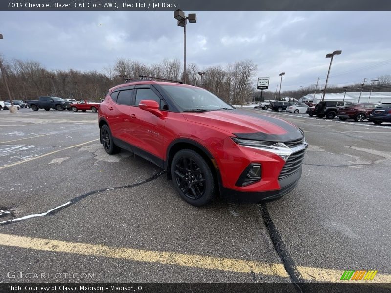 Red Hot / Jet Black 2019 Chevrolet Blazer 3.6L Cloth AWD