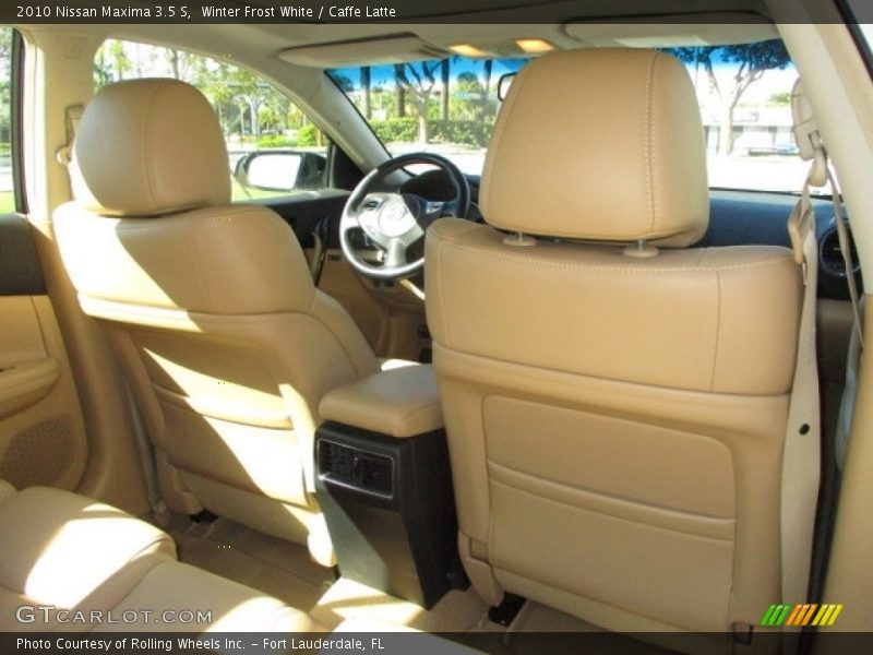 Winter Frost White / Caffe Latte 2010 Nissan Maxima 3.5 S