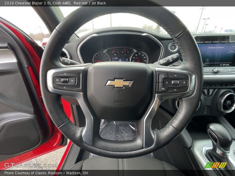 Red Hot / Jet Black 2019 Chevrolet Blazer 3.6L Cloth AWD