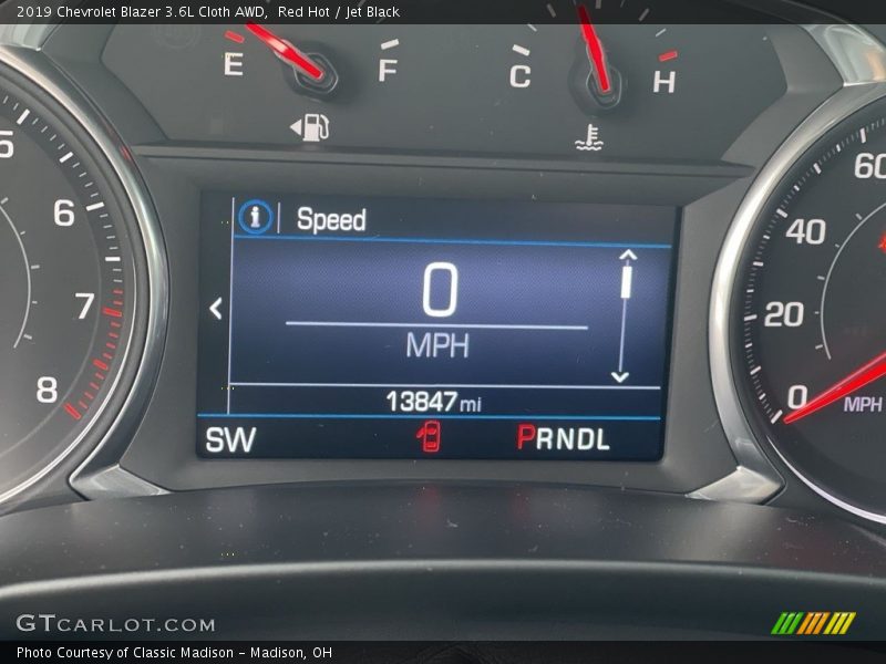 Red Hot / Jet Black 2019 Chevrolet Blazer 3.6L Cloth AWD